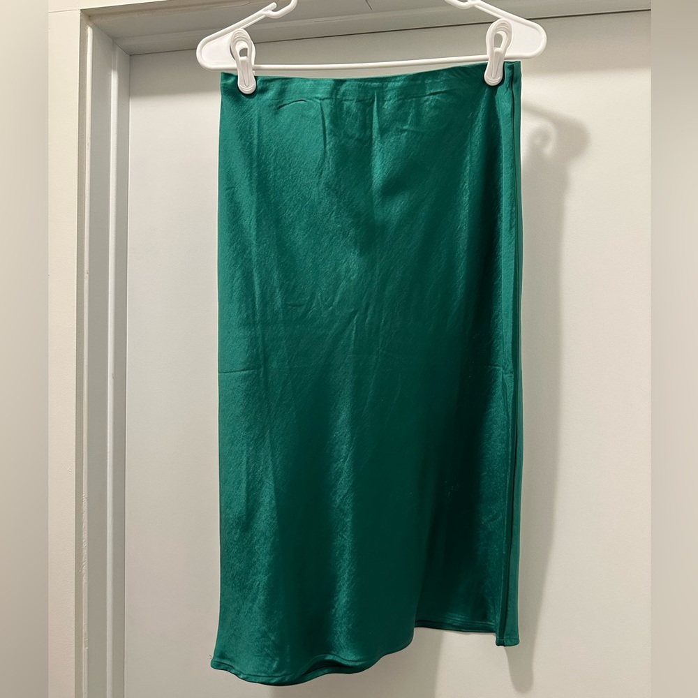 Vici Dolls medium emerald green silk skirt